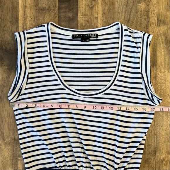 Veronica Beard Jeans Revolve Women’s Tamri Nautical Striped Cinch Dress Sz Small - Picture 6 of 10